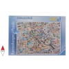 RAVENSBURGER, 14805, 4005556148059, PUZZLE OGGETTI RAVENSBURGER FRANCOBOLLI FRANCOBOLLI 500 PZ