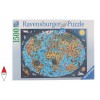 RAVENSBURGER, 16360, 4005556163601, PUZZLE OGGETTI RAVENSBURGER CARTE GEOGRAFICHE TERRA COLORATA 1500 PZ