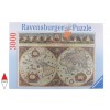 RAVENSBURGER, 17054, 4005556170548, RAVENSBURGER CARTE GEOGRAFICHE ANTICO MAPPAMONDO DEL 1665 RARO 3000 PZ
