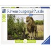 RAVENSBURGER, 15160, 4005556151608, PUZZLE ANIMALI RAVENSBURGER LEONI RE DEI LEONI 1000 PZ