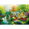 BLUEBIRD, 70303-P, 3663384703034, PUZZLE PAESAGGI BLUEBIRD MULINI COUNTRY RETREAT 1000 PZ