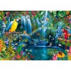 BLUEBIRD, 70298-P, 3663384702983, PUZZLE PAESAGGI BLUEBIRD FIUMI E CASCATE PAPPAGALLI TROPICALI 1000 PZ