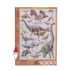 EUROGRAPHICS, 6000-0099, 628136600996, PUZZLE ANIMALI EUROGRAPHICS DINOSAURI I DINOSAURI PERIODO GIURASSICO 1000 PZ
