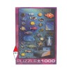 EUROGRAPHICS, 6000-1170, 628136611701, PUZZLE ANIMALI EUROGRAPHICS PESCI BARRIERA CORALLINA 1000 PZ