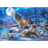BLUEBIRD, 70147, 3663384701474, PUZZLE ANIMALI BLUEBIRD LUPI WINTER WOLF FAMILY 1500 PZ