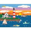 SUNSOUT, 22619, 796780226197, PUZZLE GRAFICA SUNSOUT MARK FROST TRIANGLE POINT LIGHTHOUSE 1000 PZ