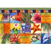 BLUEBIRD, 70081, 3663384700811, PUZZLE TEMATICO BLUEBIRD COLLAGE TROPICAL QUILT MOSAIC 1500 PZ