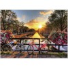 RAVENSBURGER, 19606, 4005556196067, PUZZLE PAESAGGI RAVENSBURGER CITTA BICICLETTE AD AMSTERDAM 1000 PZ