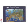 BLUEBIRD, 70322-P, 3663384703225, PUZZLE OGGETTI BLUEBIRD CARTE GEOGRAFICHE EUROPEAN LANDMARKS 1000 PZ