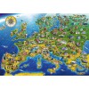 BLUEBIRD, 70322-P, 3663384703225, PUZZLE OGGETTI BLUEBIRD CARTE GEOGRAFICHE EUROPEAN LANDMARKS 1000 PZ