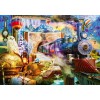 BLUEBIRD, 70343-P, 3663384703430, PUZZLE MEZZI DI TRASPORTO BLUEBIRD TRENI MAGICAL JOURNEY 1000 PZ