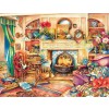 SUNSOUT, 23447, 796780234475, PUZZLE TEMATICO SUNSOUT INTERNI KIM JACOBS - FIRESIDE EMBROIDERY 1000 PZ