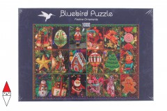 , , , PUZZLE TEMATICO BLUEBIRD NATALE FESTIVE ORNAMENTS 1000 PZ