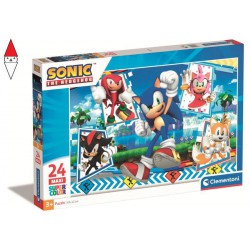 , , , PUZZLE CLEMENTONI MAXIPUZZLE 24 PZ SONIC