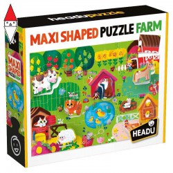 , , , PUZZLE HEADU MAXI SHAPED PUZZLE FARM