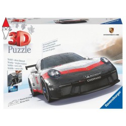 , , , PUZZLE 3D RAVENSBURGER PUZZLE 3D PORSCHE 911 GT3 CUP NEW PACK