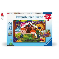 , , , PUZZLE RAVENSBURGER PUZZLE 2X12 PZ FIABE