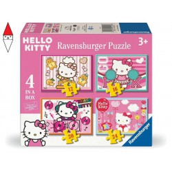 , , , PUZZLE RAVENSBURGER PUZZLE 4IN1 HELLO KITTY