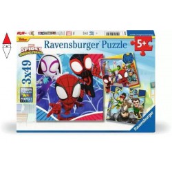 , , , PUZZLE RAVENSBURGER PUZZLE 3X49 PZ SPIDEY