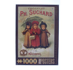 DTOYS, , , PUZZLE GRAFICA DTOYS POSTER VINTAGE CHOCOLATS PHILIPPE SUCHARD 1000 PZ