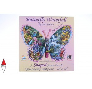 , , , PUZZLE SAGOMATO SUNSOUT FARFALLE SCHORY BUTTERFLY WATERFALL 1000 PZ