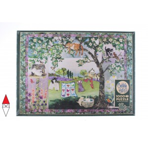, , , PUZZLE ANIMALI COBBLE HILL / OUTSET MEDIA WIND IN THE WHISKERS GATTI 1000 PZ