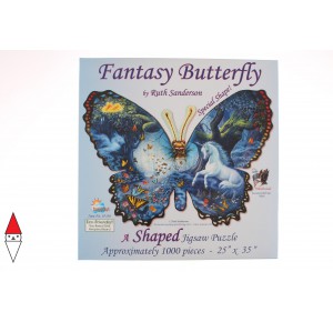 SUNSOUT, , , PUZZLE SAGOMATO SUNSOUT FARFALLE RUTH SANDERSON  FANTASY BUTTERFLY 1000 PZ