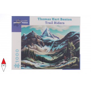 , , , PUZZLE ARTE POMEGRANATE ARTE CONTEMPORANEA HART BENTONTRAIL RIDERS 1000 PZ