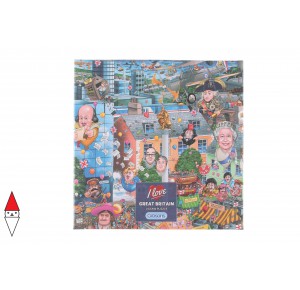 , , , PUZZLE TEMATICO GIBSONS NAZIONI I LOVE GREAT BRITAIN 500 PZ