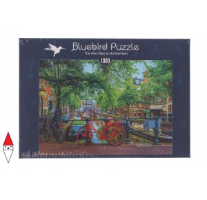 , , , PUZZLE PAESAGGI BLUEBIRD CITTA THE RED BIKE IN AMSTERDAM 1000 PZ