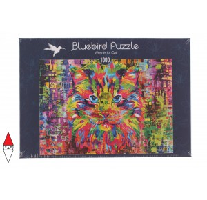 BLUEBIRD, , , PUZZLE ANIMALI BLUEBIRD GATTI WONDERFUL CAT 1000 PZ