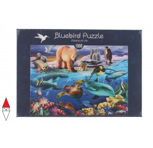 BLUEBIRD, , , PUZZLE ANIMALI BLUEBIRD ANIMALI VARI OCEANS OF LIFE 1000 PZ