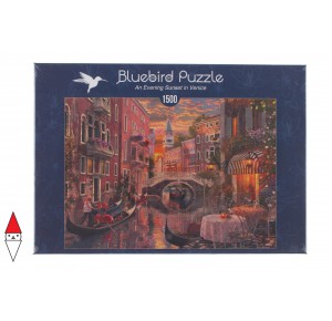 , , , PUZZLE PAESAGGI BLUEBIRD CITTA AN EVENING SUNSET IN VENICE VENEZIA 1500 PZ