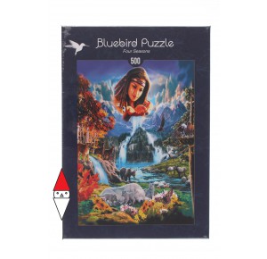 , , , PUZZLE ANIMALI BLUEBIRD FANTASY FOUR SEASONS 500 PZ