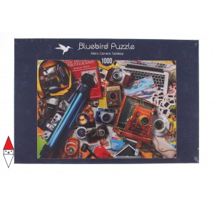 , , , PUZZLE OGGETTI BLUEBIRD FOTOCAMERE RETRO CAMERA TABLETOP 1000 PZ