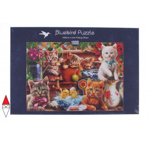 , , , PUZZLE ANIMALI BLUEBIRD GATTI KITTENS IN THE POTTING SHED 1000 PZ