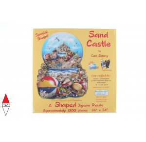 , , , PUZZLE SAGOMATO SUNSOUT FONDALI MARINI LORI SCHORY - SAND CASTLE 1000 PZ