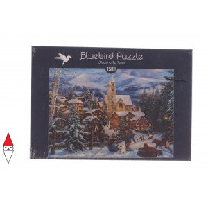 BLUEBIRD, , , PUZZLE TEMATICO BLUEBIRD NATALE SLEDDING TO TOWN 1500 PZ