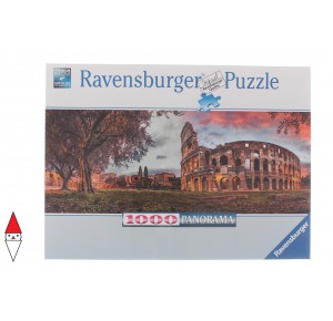 RAVENSBURGER, , , PUZZLE EDIFICI RAVENSBURGER MONUMENTI COLOSSEO AL TRAMONTO 1000 PZ