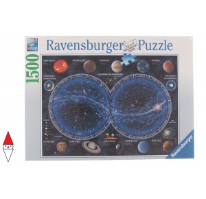 , , , PUZZLE TEMATICO RAVENSBURGER SPAZIO PLANISFERO CELESTE 1500 PZ