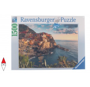 RAVENSBURGER, , , PUZZLE PAESAGGI RAVENSBURGER MARE E OCEANO VISTA DELLE CINQUE TERRE 1500 PZ