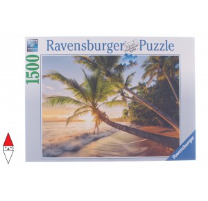 , , , PUZZLE PAESAGGI RAVENSBURGER MARE E OCEANO SPIAGGIA SEGRETA 1500 PZ