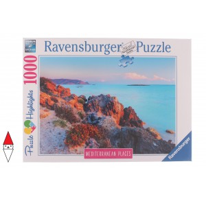 , , , PUZZLE PAESAGGI RAVENSBURGER MARE E OCEANO MEDITERRANEAN GREECE 1000 PZ