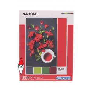 , , , PUZZLE TEMATICO CLEMENTONI COLORI PANTONE ROSSO RED HIBISCUS AROMA 1000 PZ