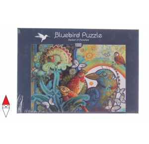 BLUEBIRD, , , PUZZLE ANIMALI BLUEBIRD UCCELLI BASKET OF PARADISE 1000 PZ