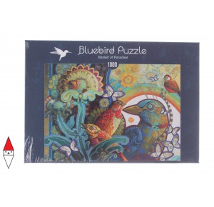 , , , PUZZLE ANIMALI BLUEBIRD UCCELLI BASKET OF PARADISE 1000 PZ