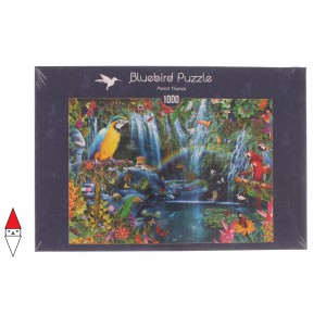 , , , PUZZLE PAESAGGI BLUEBIRD FIUMI E CASCATE PAPPAGALLI TROPICALI 1000 PZ