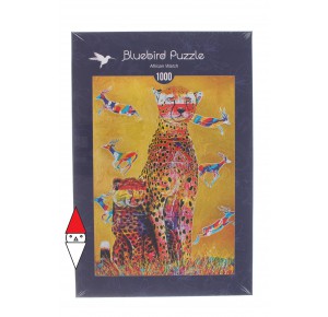 BLUEBIRD, , , PUZZLE ANIMALI BLUEBIRD LEOPARDI AFRICAN WATCH 1000 PZ