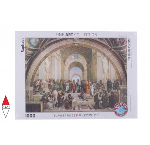 , , , PUZZLE ARTE EUROGRAPHICS RAFFAELLO LA SCUOLA DI ATENE 1000 PZ