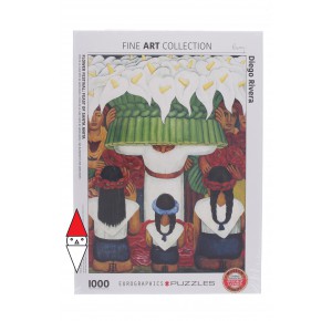 , , , PUZZLE ARTE EUROGRAPHICS DIEGO RIVERA FESTA DI SANTA ANITA 1000 PZ